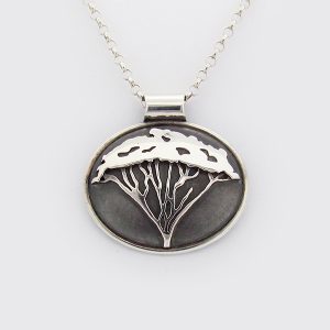 Camel thorn tree / Kameeldoorn boom / Kameeldoring (Pierneef Tree / Pierneefboom) Silver Jewellery Pendant